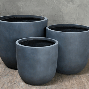 GARDENLITE Egg Planter Brushed Concrete