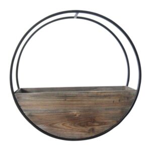 Circle Wall Planter Brown
