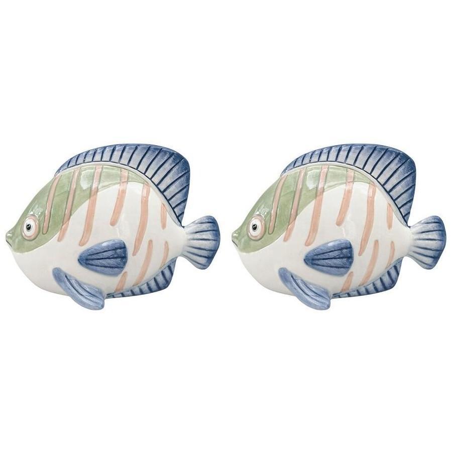 Fish Ornament White and Green