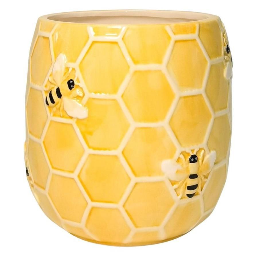 Bee Hive Planter Yellow